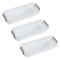 Set 3 Cutii pentru depozitare, 20,4x8x3,7 cm, Transparent