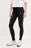 Puma colanti femei, culoarea negru, neted, 682424