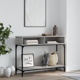 VidaXL Măsuță consolă, gri sonoma, 100x30,5x75 cm, lemn prelucrat