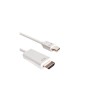 Cablu Mini DisplayPort la HDMI tata-Lungime 3 Metri-Culoare Alb