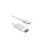 Cablu Mini DisplayPort la HDMI tata-Lungime 3 Metri-Culoare Alb