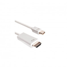 Cablu Mini DisplayPort la HDMI tata-Lungime 1.8M-Culoare Alb