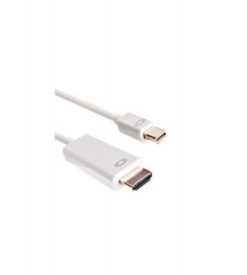 Cablu Mini DisplayPort la HDMI tata-Lungime 1.8M-Culoare Alb foto