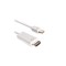 Cablu Mini DisplayPort la HDMI tata-Lungime 3 Metri-Culoare Alb