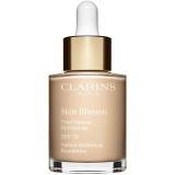 Clarins Skin Illusion Natural Hydrating Foundation makeup radiant cu hidratare SPF 15 culoare 103N Ivory 30 ml