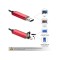 2 in 1 Endoscop 7mm Camera OTG USB pentru Android-Lungime 1 Metru-Culoare Roșu
