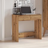 Gossi birou, stejar artizanal, 80x40x75 cm, lemn prelucrat