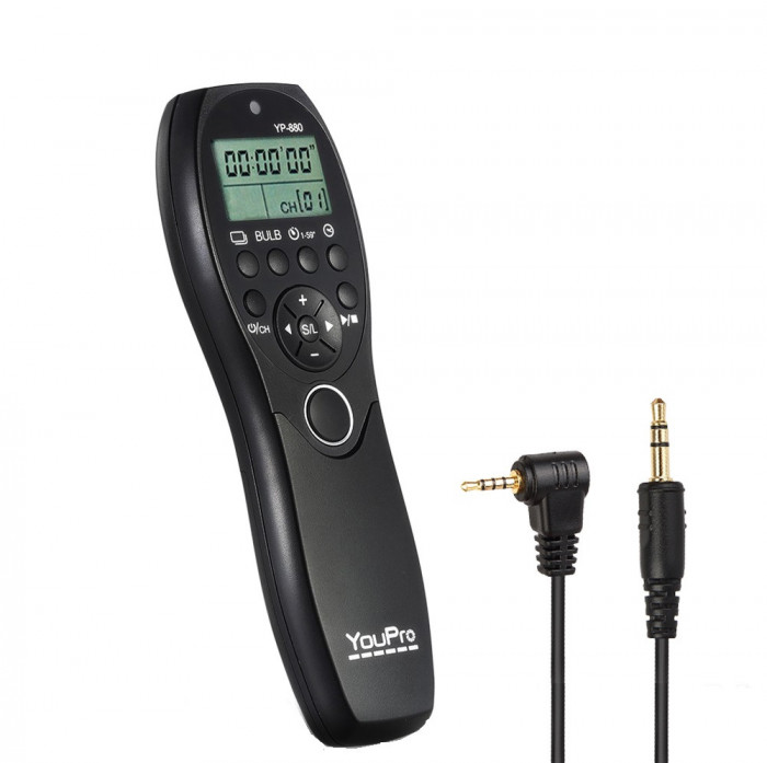 Telecomanda cu intervalometru Youpro YP880/L1 compatibila Panasonic