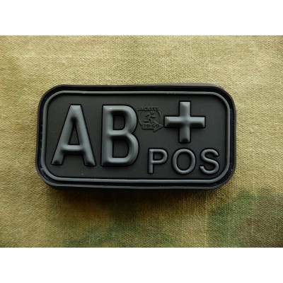 Patch Bloodtype AB POS cauciuc, Blackops JTG foto