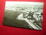 Ilustrata - Constanta - Cazinoul - Vedere din Aer ,circulat 1965, Circulata, Fotografie