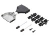 Carcasa conectori D-Sub MH CONNECTORS metal ecranata dreapta cu rasucire pentru 25pin HD 44pin
