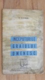 Inceputurile graiului omenesc- Hans Neumann