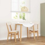 Gossi scaune de sufragerie cu perne 2 buc din cauciuc din lemn masiv