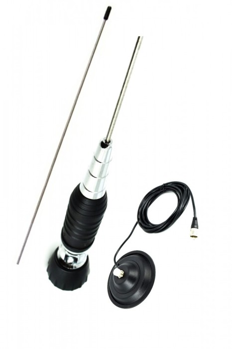 Antena statie cu unghi reglabil CB ART12749 cu magnet Ø145 ManiaCars Antena statie cu unghi reglabil CB ART12749 cu magnet Ø145 ManiaCars