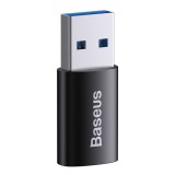 Adaptor otg - usb 3.1 to type-c, aliaj din aluminiu, 10gbps, negru, Baseus