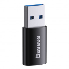 Adaptor otg - usb 3.1 to type-c, aliaj din aluminiu, 10gbps, negru