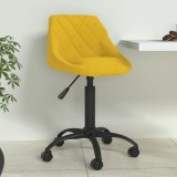 Cumpara ieftin Scaun de bucătărie, galben muștar, catifea