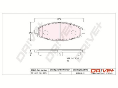 Dr!ve+ DP1010.10.0104 set placute frana,frana disc foto