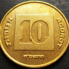 Moneda exotica 10 AGOROT - ISRAEL, anul 2008 * cod 4062 A = UNC