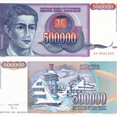 IUGOSLAVIA 500.000 dinara 1993 UNC!!!