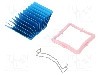 Radiator extrudat, aluminiu, 33mm x 33mm, albastru, Advanced Thermal Solutions - ATS-50330P-C1-R0