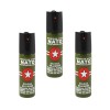 Set 3 Spray Paralizant Autoaparare NATO Defence 90ml, Jet, Verde, Iritant Puternic, Raza 3m, Omologat