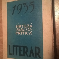 1935 literar - Sinteza biblio-critica - Miron Suru (Ed Librariei Pavel Suru 1937