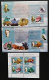 REPUBLICA CONGO-MINERALOGISTII-1 coala mica+2 colite-dantelate- MNH**-RDC 150