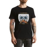 Tricou Barbati Go Wild, design energic, negru, marimea M