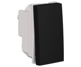 Intrerupator cu revenire 1M Flexo Himel negru mat
