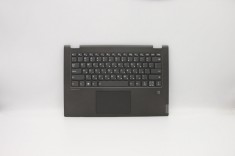 Carcasa superioara cu tastatura palmrest Laptop, Lenovo, IdeaPad C340-14API Type 81N6, 5CB0S17556, AP2GA000A, iluminata, gri, layout HB