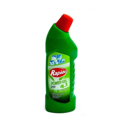 Gel de Curatare Si Parfumare RAPIDO 4 in 1 Power Gel, 800 ml, Curata si Improspateaza Suprafetele Sanitare, Detergent pentru Baie, Detergent pentru Cu foto