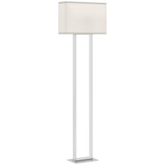 HOMCOM Lampadar de Podea cu Luminozitate Reglabilă și &Icirc;ntrerupător cu Pedală, Alb | Aosom Romania