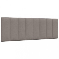 vidaXL Pernă pentru tăblie de pat, Hanko, gri taupe, 140 cm, material textil 4019167