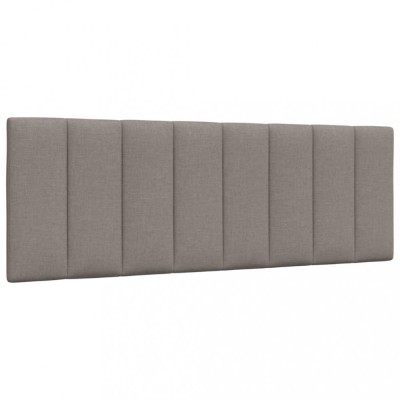 vidaXL Pernă pentru tăblie de pat, gri taupe, 140 cm, material textil 4019167 foto
