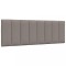 vidaXL Pernă pentru tăblie de pat, gri taupe, 140 cm, material textil 4019167