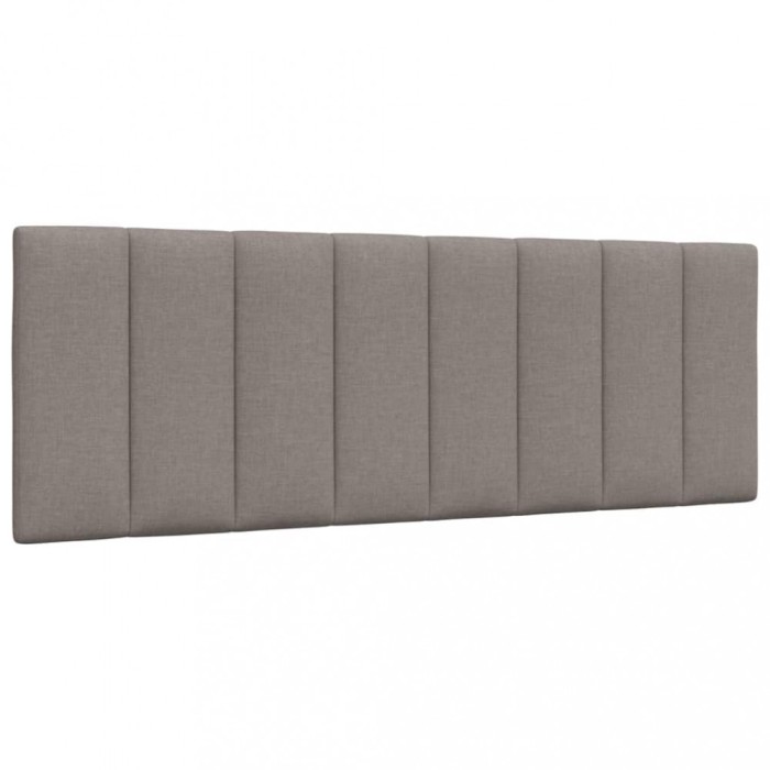 vidaXL Pernă pentru tăblie de pat, gri taupe, 140 cm, material textil 4019167