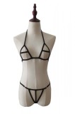Q574-1 Lenjerie fetish din material elastic cu decupaje