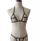 Q574-1 Lenjerie fetish din material elastic cu decupaje