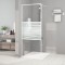vidaXL Perete de duș walk-in, alb, 80x195 cm, sticlă ESG transparentă 152150