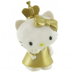 Figurina Hello Kitty in rochie aurie foto