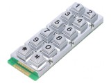 Tastatură Metalică 12 Butoane Rezistentă la Apă