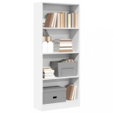 Cumpara ieftin Bibliotecă, alb, 60x24x143 cm, lemn prelucrat