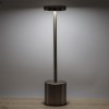 Veioză Metalică cu USB, Model 3 Nivele de Lumina, Funcție Touch, Argintiu, &Icirc;nălțime 35cm, Oem