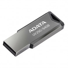 Memorie USB 2.0 ADATA 64 GB clasica carcasa metalica argintiu AUV250-64G-RBK