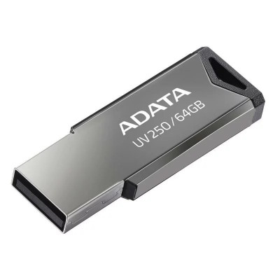 Memorie USB 2.0 ADATA 64 GB clasica carcasa metalica argintiu AUV250-64G-RBK foto