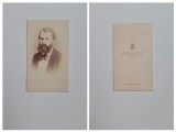 Fotografie de colectie CDV Atelier Dr. Szekely &amp; Co., Portret de barbat, Wien, Viena, Austria, Austro-Ungaria, ca. 1867