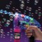 Pistol pentru baloane de sapun, LED RGB, flacon solutie, albastru