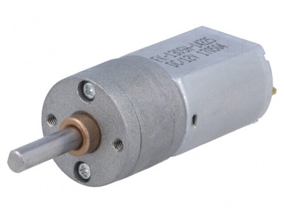 Motor DC cu Transmisie 12V 1,6A Ax Crestătură D 25:1 Metal foto
