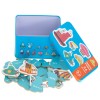 Puzzle 24 de Piese, Identificarea Vehiculelor, Cutie Metalica Depozitare Inclusa, 5.5 x 6 cm Piesa, Multicolor